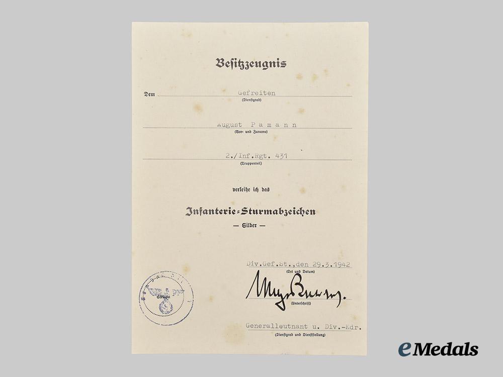 germany,_heer._the_award_documents_to_sniper_obergefreiter_august_pamann,33_confirmed_kills___m_n_c5474