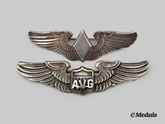 United States. An American Volunteer Group Wing and WASP Badge, c.1943