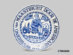 Netherlands. A Plate Commemorating the Liberation of the First Dutch City - Maastricht on September 14th, 1944