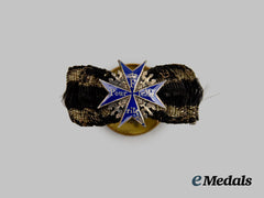 Prussia, Kingdom. A Pour le Mérite, Miniature Boutonniere Version, by J. Godet & Sohn