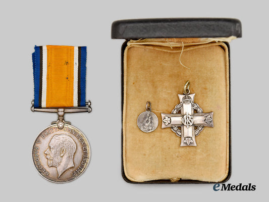 canada,_dominion._a_british_war_medal_and_memorial_cross_pair_to_private_alfred_roussin,78th_battalion,_vimy_ridge_k_i_a___m_n_c5593a