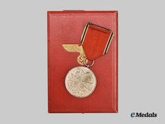 Germany, Third Reich. A Rare and Early Order of the German Eagle, Silver Medal of Merit with Case, c. 1937