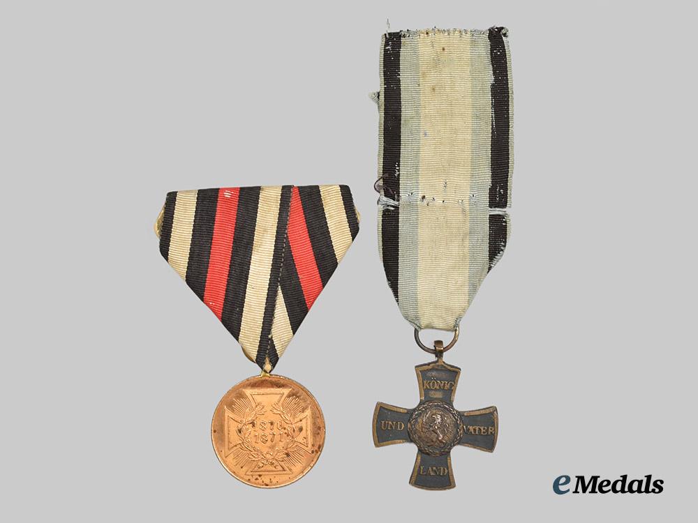 germany,_imperial._a_pair_of_awards_for_napoleonic_and_franco-_prussian_war_service___m_n_c5694