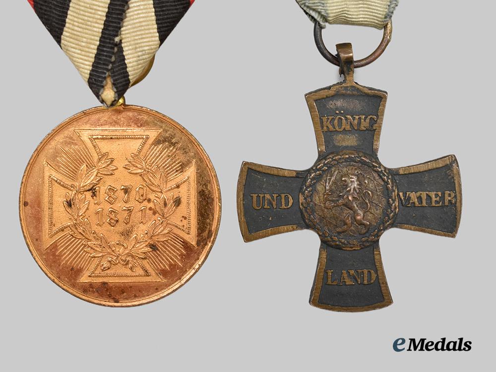 germany,_imperial._a_pair_of_awards_for_napoleonic_and_franco-_prussian_war_service___m_n_c5696