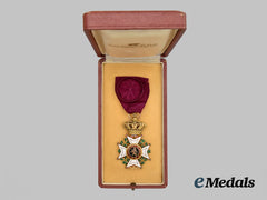 Belgium, Kingdom. An Order of Leopold in Gold, Officer’s Cross, By Galere