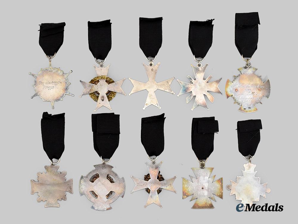 germany,_empire._a_lot_of_ten_silver_veterans_association_badges___m_n_c5730