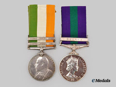 United Kingdom. A King’s South Africa Medal and General Service Medal
