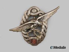 Croatia, Independent (HDH). An Air Force Observer Breast Badge, c. 1941