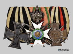 Germany, Imperial. A Saxe-Ernestine Medal Bar for a First World War Combatant