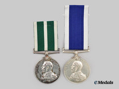 United Kingdom. Two Naval Long Service Medals