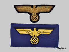 Germany, Kriegsmarine. A Pair of Breast Eagles for Enlisted and Officer Ranks