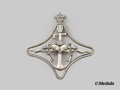 italy,_fascist_state._a_royal_navy_battle_ships_war_navigation_badge,2nd_class___m_n_c5840