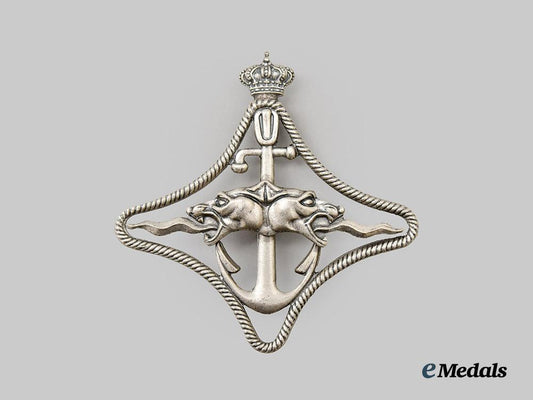 italy,_fascist_state._a_royal_navy_battle_ships_war_navigation_badge,2nd_class___m_n_c5840