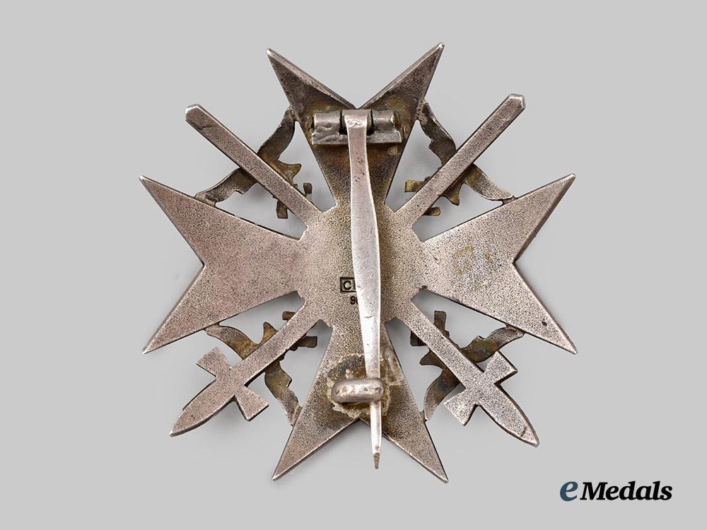 germany,_wehrmacht._a_spanish_cross_with_swords,_in_silver,_by_c._e._juncker___m_n_c5852