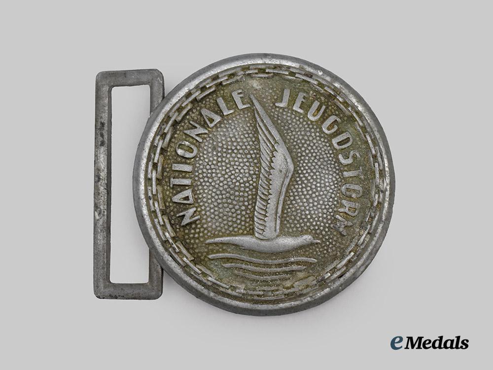 netherlands,_occupied_territory._a_rare_nationale_jugenstorm_officer's_belt_buckle,___m_n_c5861