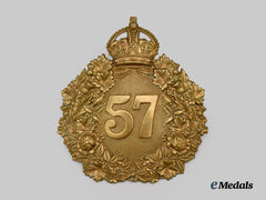 Canada. A 57th Peterborough Rangers Helmet Plate