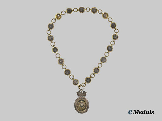 france,_napoleonic_kingdom._a_metz_constabulary_collar_with_medallion,_c.1805___m_n_c5878