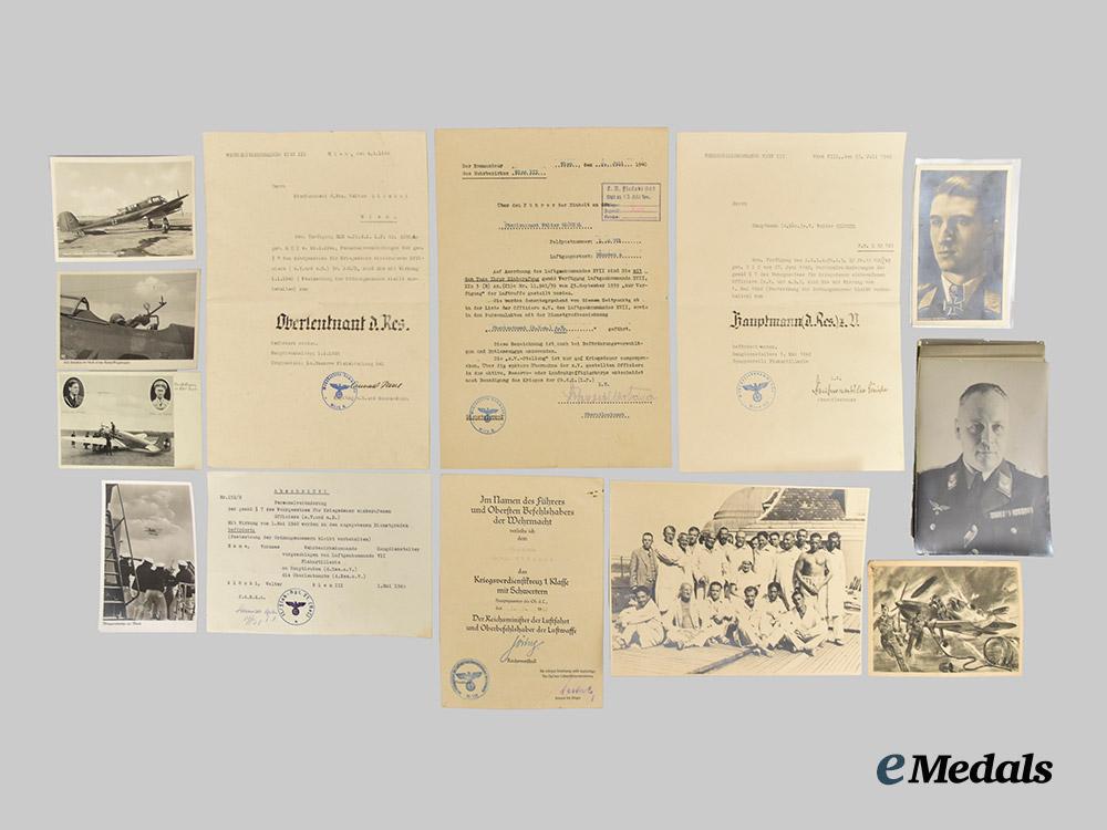 germany,_luftwaffe._a_mixed_lot_of_award_documents_and_paper_items_from_the_estate_of_hauptmann_walther_glöckel___m_n_c5891