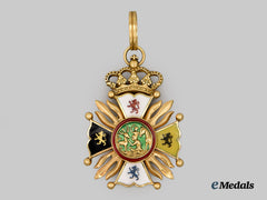 Bavaria, Kingdom. A Rare Order of St. Hubert, Official’s Cross in Gold, Museum Exhibition Example