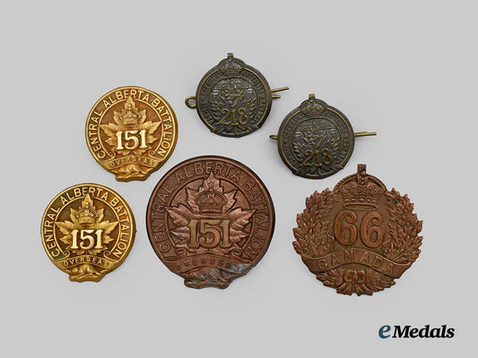 canada,_c_e_f._a_lot_of_six_first_war_infantry_battalion_badges___m_n_c5913