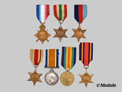 United Kingdom. A Lot of Eight Campaign Medals & Awards