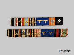 Germany, Imperial. A Pair of Ribbon Bars for First and Second World War Service