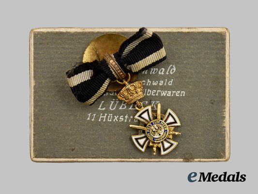 prussia,_kingdom._a_royal_house_order_of_hohenzollern,_military_division_knight’s_cross_miniature_with_case,_by_carl_buchwald___m_n_c6087