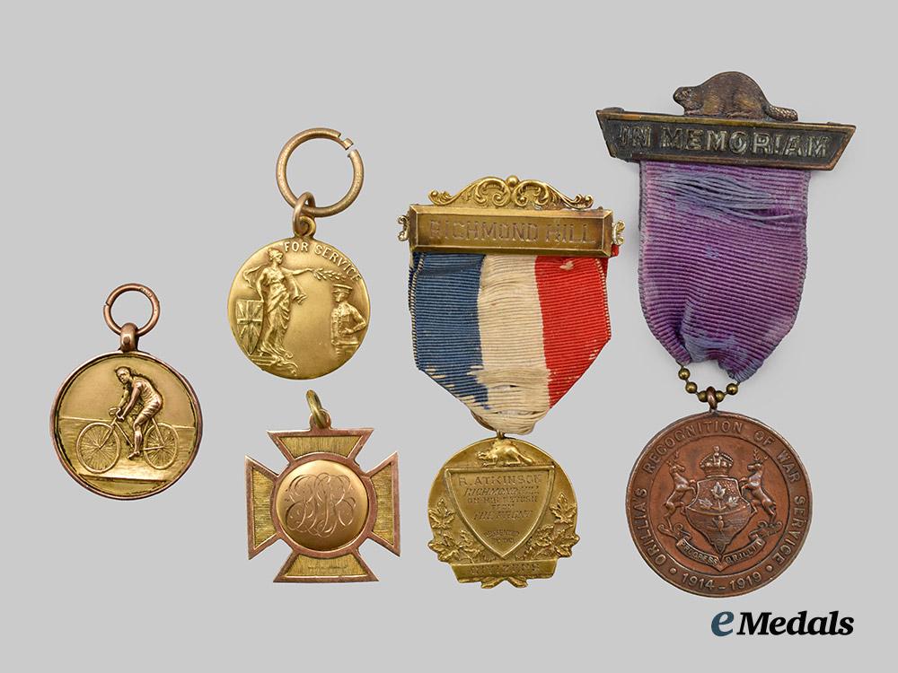 canada,_c_e_f._four_first_war_township_medals_for_active_service_and_one_cycle_championship_medal___m_n_c6223