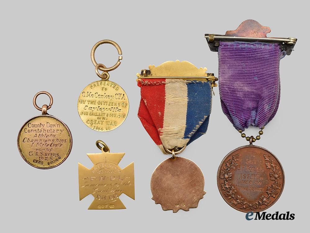 canada,_c_e_f._four_first_war_township_medals_for_active_service_and_one_cycle_championship_medal___m_n_c6224