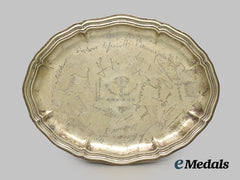 Germany, Heer. An Infanterie-Regiment 15 Commemorative Silver Platter