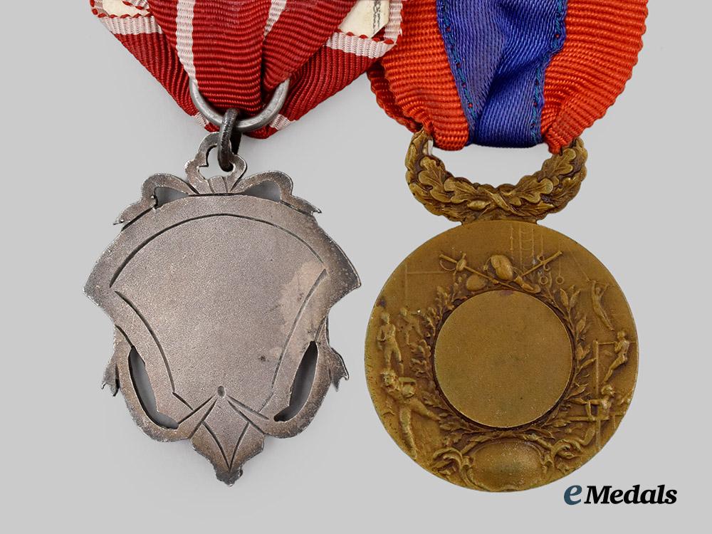 five_french_tourism_and_sport_medals___m_n_c6363