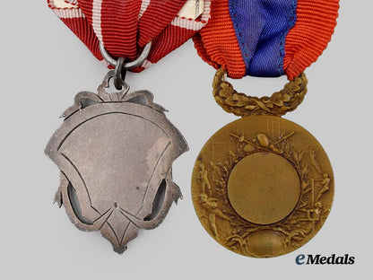 five_french_tourism_and_sport_medals___m_n_c6363