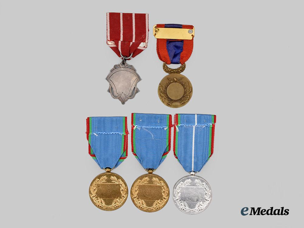 five_french_tourism_and_sport_medals___m_n_c6364