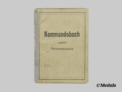 Germany, SS. A Rare Kommandobuch to SS-Untersturmführer Heinz Schmeling, Sonderkommando R