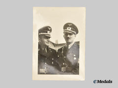 Germany, SS. A Rare Private Wartime Photograph Featuring Unusual Uniform Combinations