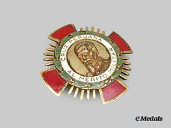 Peru. An Order Of The Cross For Military Merit, Grand Officer's Star