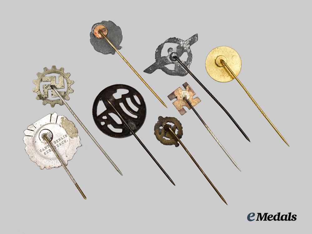 germany,_third_reich._a_lot_of_award_and_membership_badge_stick_pin_miniatures___m_n_c6459
