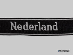 Germany, SS. A 23rd SS Volunteer Panzergrenadier Division Nederland EM/NCO’s Cuff Title