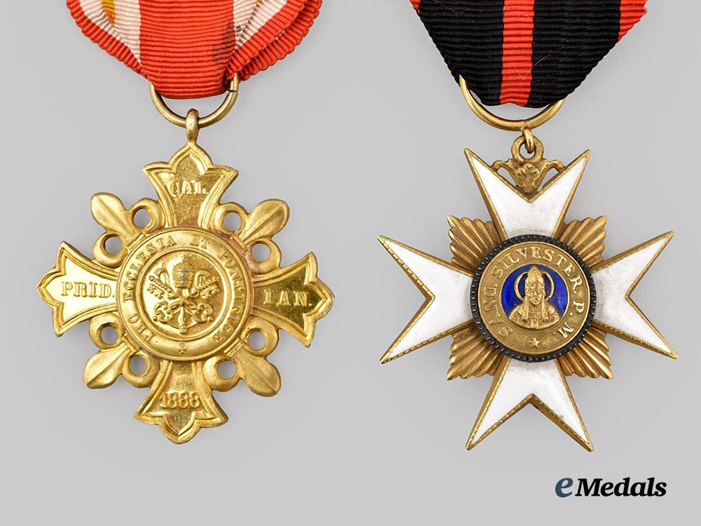 vatican,_papal_state._an_order_of_st._sylvester_an_a_pro_ecclesia_et_pontifice_medal___m_n_c6626