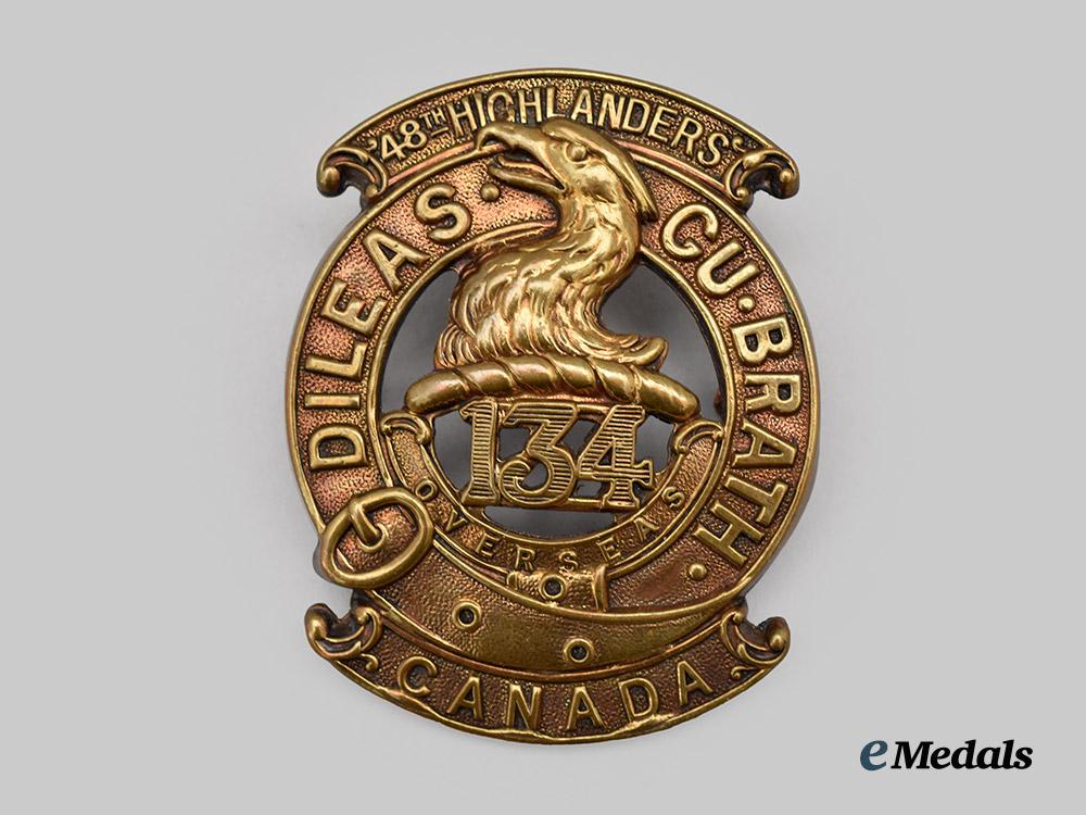 canada,_c_e_f._a134th_infantry_battalion,“48th_highlanders”_glengarry_badge___m_n_c6627