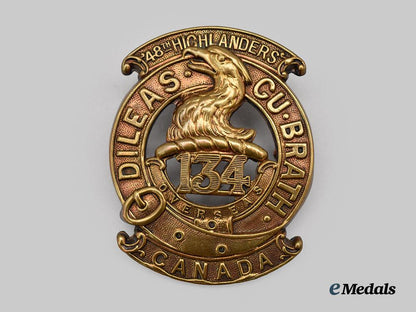 canada,_c_e_f._a134th_infantry_battalion,“48th_highlanders”_glengarry_badge___m_n_c6627