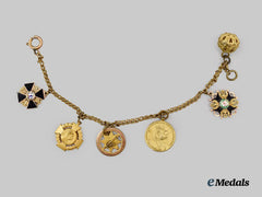 Russia, Imperial; Austria, Imperial. A Miniature St. Anne and St. Stanislaus Chain