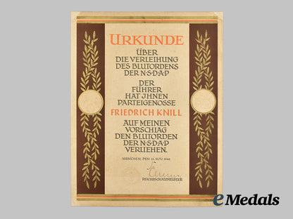 germany,_n_s_d_a_p._a_rare_blood_order_award_document_to_friedrich_knill___m_n_c6722