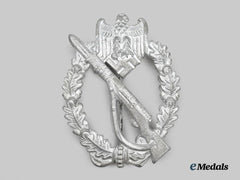 Germany, Wehrmacht. A Mint Infantry Assault Badge, Silver Grade, by Franke & Co.