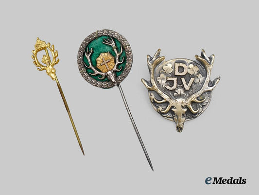 germany,_imperial;_germany,_federal_republic._a_mixed_lot_of_hunting_pins___m_n_c6755