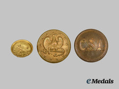 United States. Three Military Buttons