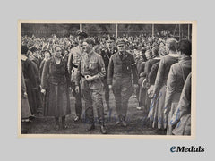 Germany, SS. A Photograph of the 1932 Reich Youth Day in Potsdam, Signed by Oberscharführer Rochus Misch