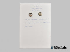 United States. Two U.S. Special Order Infantry Uniform Buttons,  c.1830