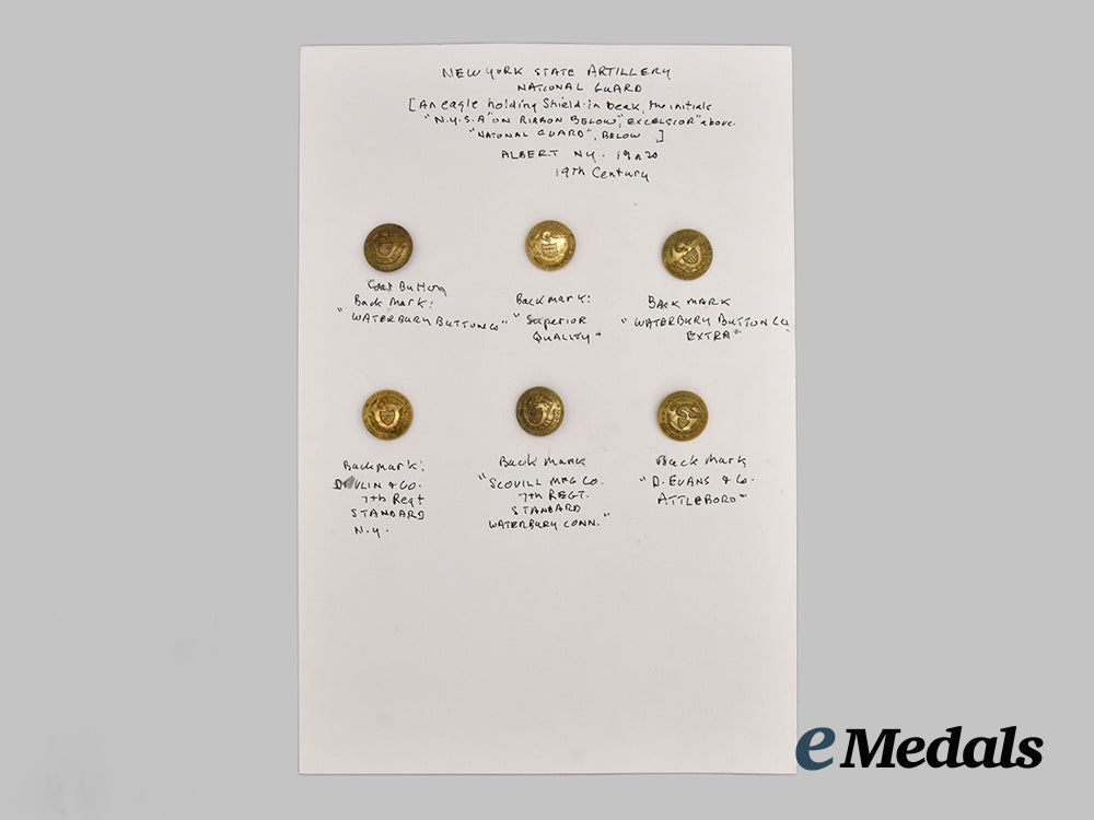 united_states._six_new_york_state_artillery/_militia_national_guard_uniform_buttons,_c.1850___m_n_c6825