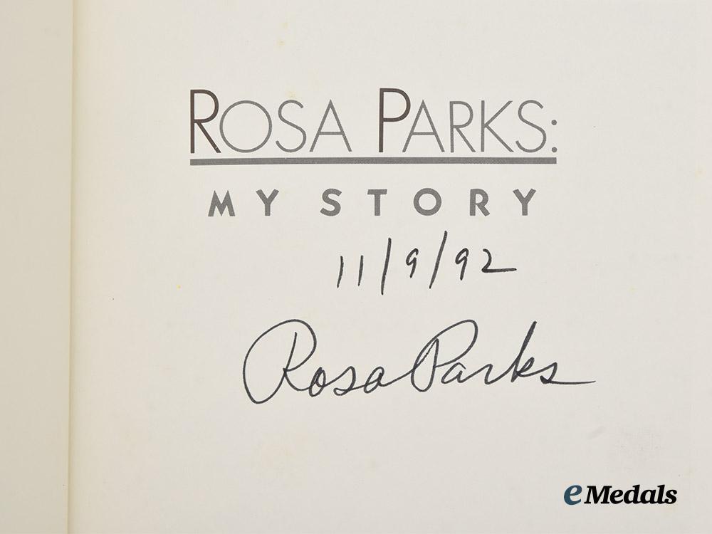 united_states."_my_story"_by_rosa_parks,_signed_by_rosa_parks,1992___m_n_c6907